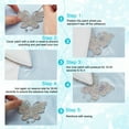 thumbnail image 4 of 1 Set 7Pcs Butterfly Hotfix Rhinestone Iron on/Sew On Patches Hot Melt Adhesive Cloth Appliques Clear 60x72x1.5mm, 4 of 5