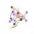 thumbnail image 1 of Eyebrow Ring Cartilage Piercing Jewelry 10 Pack Surgical Steel 16G Tragus Helix, 1 of 11