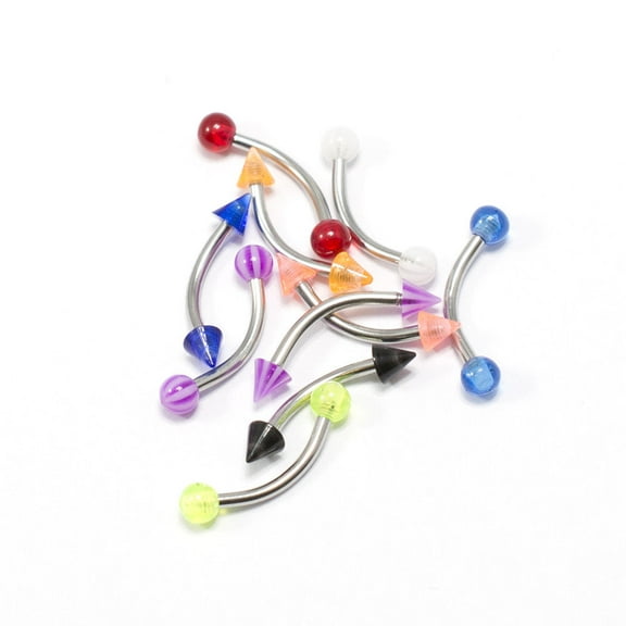 Eyebrow Ring Cartilage Piercing Jewelry 10 Pack Surgical Steel 16G Tragus Helix