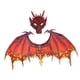 thumbnail image 1 of Disfraz de dragón para adultos Máscara de dinosaurio Juegos Accesorios con correa elástica Ala de dinosaurio Disfraces para fiestas Favores Es Rojo Yinane Disfraz de juego de simulación, 1 of 8