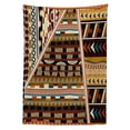 thumbnail image 3 of Ambesonne Tribal Tablecloth Rectangular Table Cover, Geometrical Folkloric, 60"x90", Brown, 3 of 4