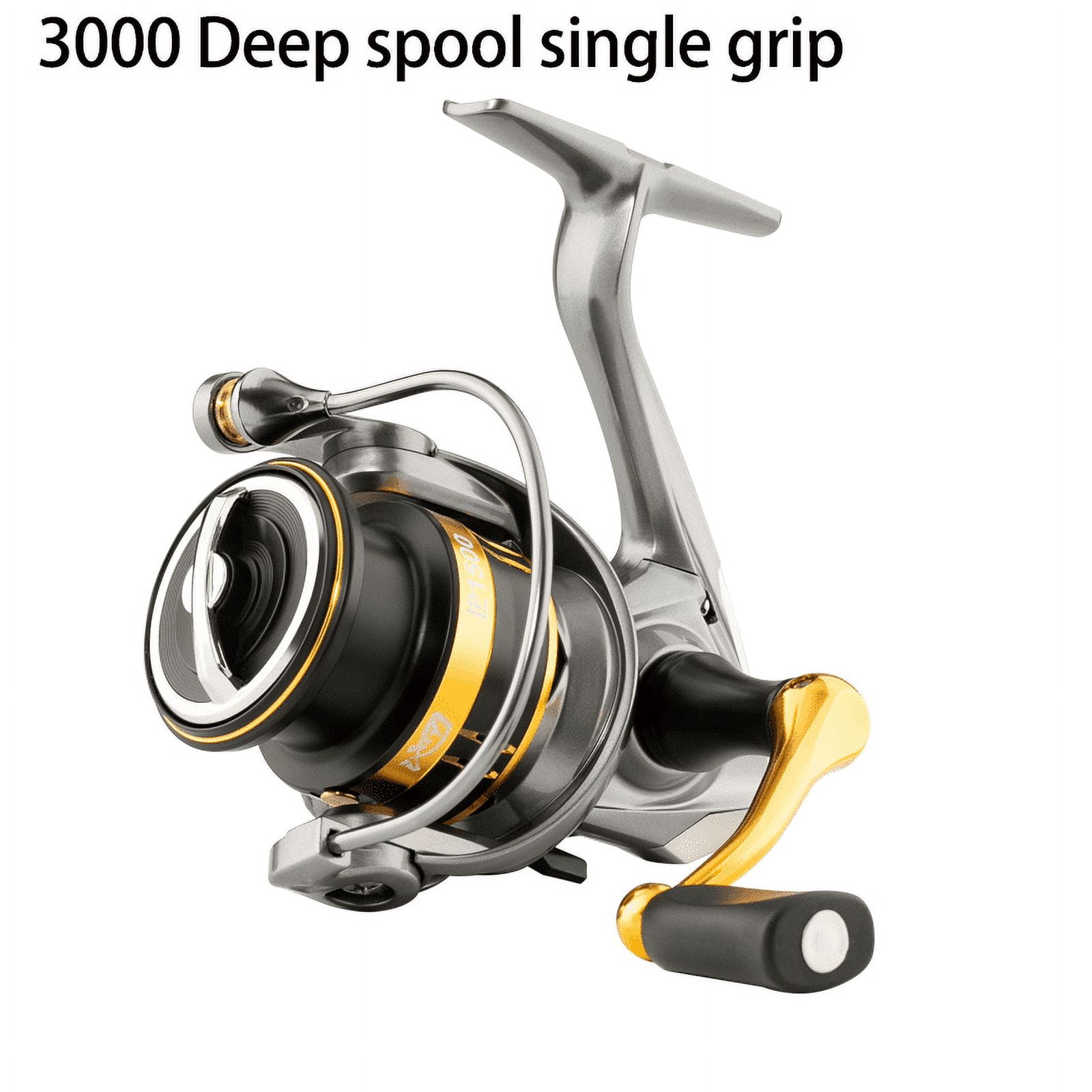 LINNHUE Fishing Reel LP1000-4000 Carbon Fiber Body Single/Double Grip Spinning Reel Double Grip Carp Reel Fishing Accessory