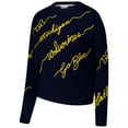 thumbnail image 2 of Women's Navy Michigan Wolverines Love Note Embroidered Sweater, 2 of 3