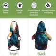 thumbnail image 5 of Bingfone Colorful Flower Goat Dog Clothes Hoodie, Pet Winter Coat,Puppy Sweatshirts for Small Dogs Boy Girl,Suitable for All Breeds-Small, 5 of 6