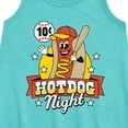 thumbnail image 2 of Instant Message - Ten Cent Hotdog Night Graphic Sleeveless Aline Dress, 2 of 5