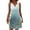 19#m Cyan, variant on Womens Summer Dresses 2026 Loose V Neck Sleeveless Sundresses Swimsuit Coverup with Pockets Floral Blue M