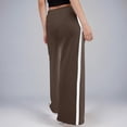 thumbnail image 4 of Penkiiy Oversized Cargo Sweatpants for Women Crossover Waisted Wide Leg Lounge Pants with Pockets Casual Comfy Athletic Pants S Brown, 4 of 7