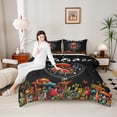 thumbnail image 4 of Homewish Botanical Mushroom 3 Pieces Queen Comforter Set for Teenagers,Bohemian Starry Sky Ultra Soft Bedding Sets,Exotic Style Bedding Comforter Set Breathable,Breathable Home Decor,Reversible, 4 of 8
