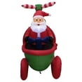 thumbnail image 4 of Northlight Lighted Inflatable Santa with Helicopter Outdoor Christmas Decoration -7', 4 of 6