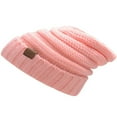 thumbnail image 1 of YOPTOP Bonnet d'Hiver Ample et Chaud pour Femmes, Tricoté, Rose, Taille Unique, 1 of 2