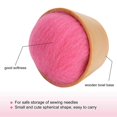 thumbnail image 4 of Wool Felt Pin Cushion Vertical Type with Wooden Bowl Pins Needle Holder Sewing Box Tool, 4 of 4