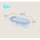 thumbnail image 1 of Caja de hielo doméstica, fácil de liberar, antiolor, molde for cubitos de hielo cubierto, complemento alimenticio casero, bandeja de hielo de silicona de tres compartimentos, 1 of 2