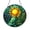 Acrylic 3.5 Inch, variant on Tropical Sunshine Faux Stained Glass Suncatcher, Window Hanging Decor with Warm Light and Botanical Style