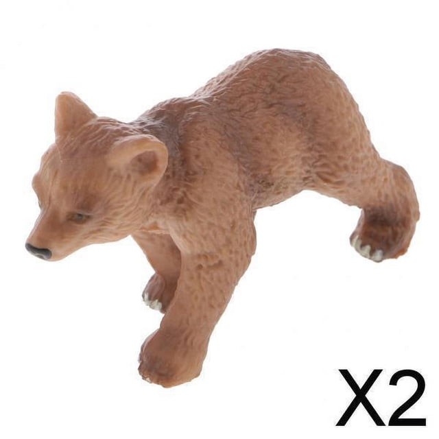 Paquete de 2 Figuras Realistas de Animales Salvajes Hugo 2 Piezas