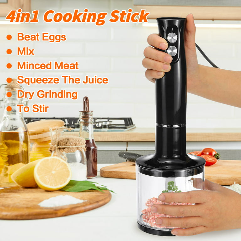 4 In 1 Electric Hand Blender Mixer For Kitchen Hand Mixer Food Mixer Home  Juice Egg Beater Vegetable Meat Grinder Fruit Juicer