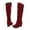 Red, variant on Tejiojio Fall Clearance Round Toe Fashion Women's Boots Casual Belt Buckle Low Heel Flat Boots