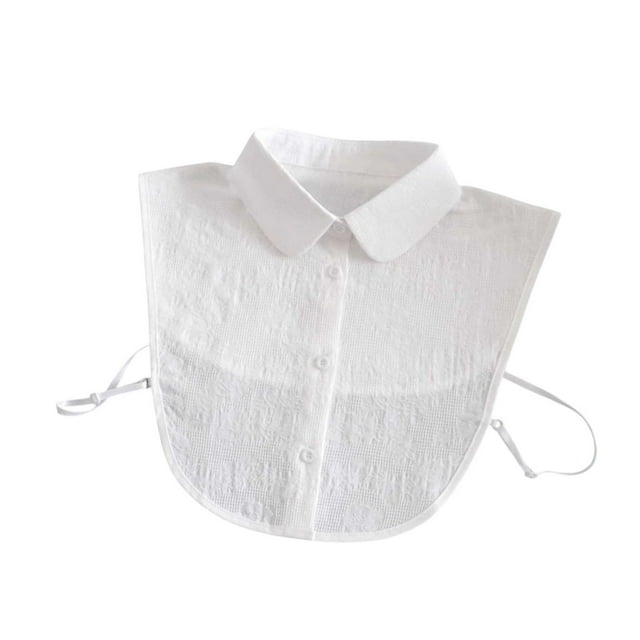 Collar falso para mujeres Soft Fashion Media camisa para un vestido de traje de uso casual Collar redondo