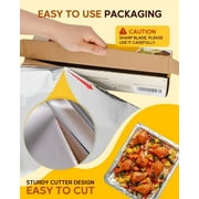 Katbite Aluminum Foil Heavy Duty Aluminum Foils Roll with Serrated Cutter,12inx150SQ.FT