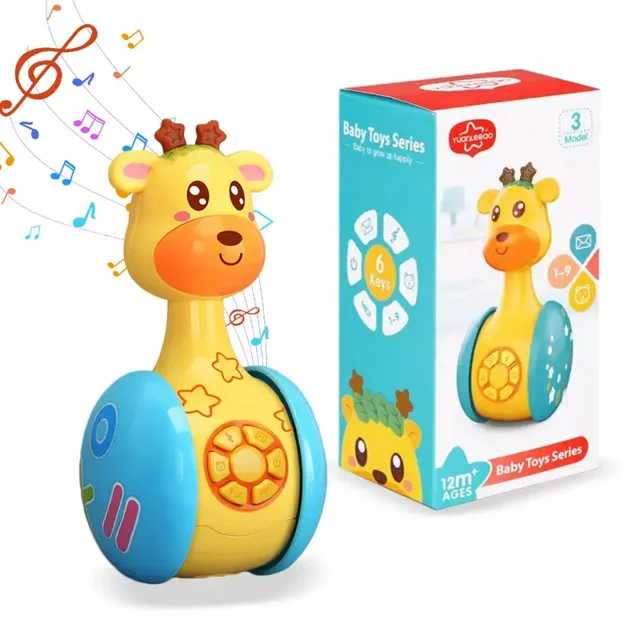 Sliding Tumbler Puzzle Early Education Story Machine With Music And Lighting, Kids Multi-Functional Early Education MachineDeerNosize Gao Jinjia unisex