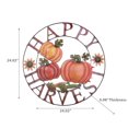 thumbnail image 2 of 24" Pumpkin Wheel Wall Decor Happy Harvest, 2 of 3