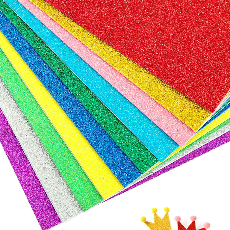 COHEALI 40 Pcs Color DIY Paper Bulk Scrapbooking Colorful Craft Paper Foam  Squares for Crafts Bulk Construction Paper Foam Paper Foam Sponge DIY