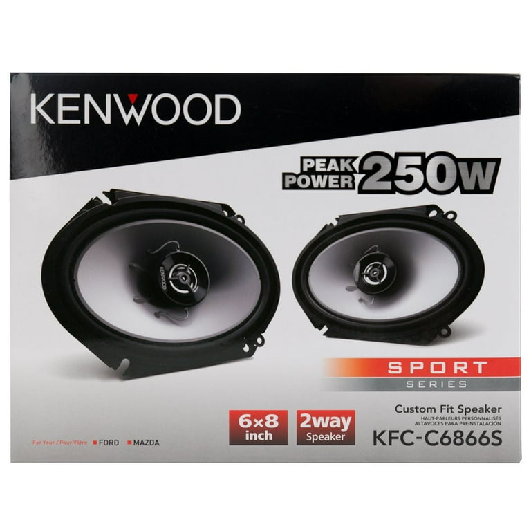 KENWOOD Sport Series 6x8in. 250W 2-Way Full-Range Coaxial