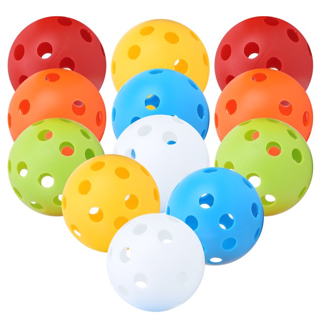 Airflow Balls, Non- Bright Color 6 Colors Lightweight Swing Training Hollow Balls, Outdoor for Inndoor