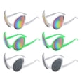 thumbnail image 1 of 6 pares de gafas de sol para fiestas de festivales, accesorios de disfraces de extraterrestres, gafas de sol para fiestas, accesorios, suministros para fiestas, 1 of 6
