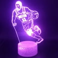 thumbnail image 2 of Luz nocturna deportiva para baloncesto 3D Owen Dunk LED colorida, 2 of 2
