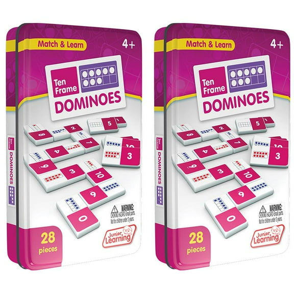 JUNIOR LEARNING Ten Frames Dominoes, 2 Sets