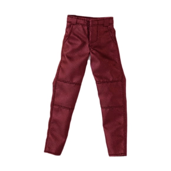 Figura de acción masculina a escala 1:12, pantalones, accesorios, moda, elegante, disfraz. Rojo