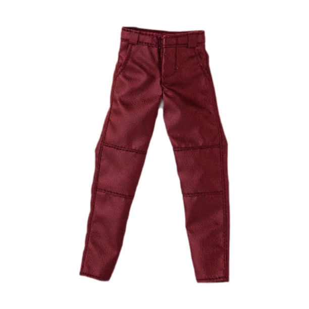 Figura de acción masculina a escala 1:12, pantalones, accesorios, moda, elegante, disfraz. Rojo