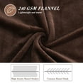 thumbnail image 5 of Howarmer Large Coffee Fleece Throw Blankets, Queen Size Soft Fuzzy Blanket for Women Men and s, All Season Lightweight Microfiber Fluffy Blanket, 90 x 90 inch, 5 of 7