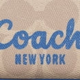 thumbnail image 3 of Cartera Coach Beige Con Logo Azul, 3 of 4