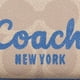 thumbnail image 3 of Cartera Coach Beige Con Logo Azul, 3 of 4