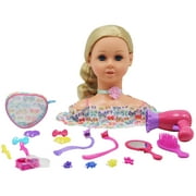 Dream Collection Hair Styling Set - Doll Head Hair & Makeup Playset - Gi-Go Dolls, Playset, Kids 3+