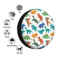 thumbnail image 4 of Goofa Colorful Dinosaur Pattern Universal Tire Cover for Jeep, SUV, Truck, and Trailer – Waterproof, UV-Resistant,Easy to Install, Fits 14"-17" Tires-17 inch, 4 of 6