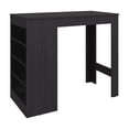 thumbnail image 5 of Greer Bar Table with 4 Storage Shelves, Compact Home Bar or Kitchen Furniture, Space-Saving Modern Design, 5 of 7