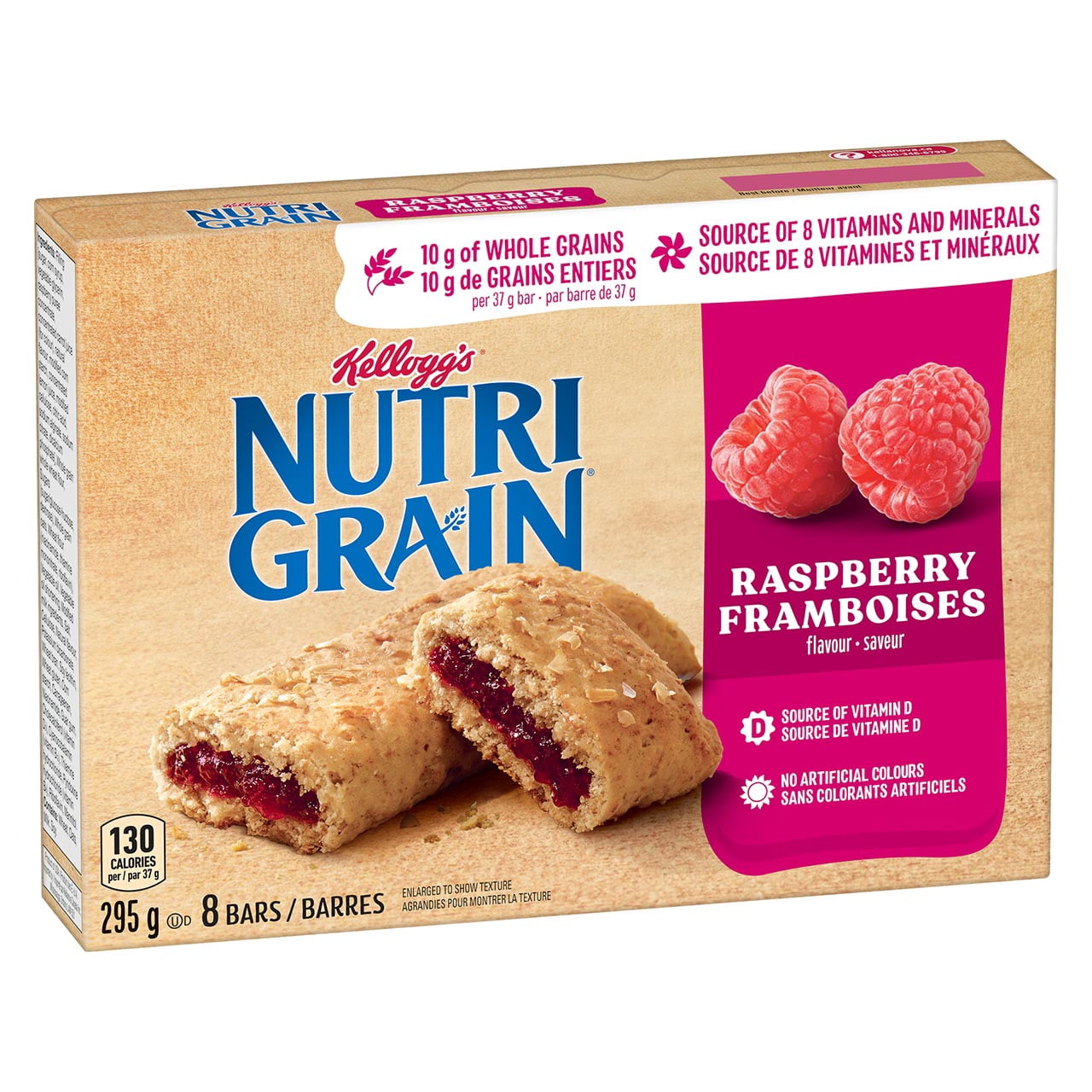 Kellogg's Nutri-Grain Cereal Bars - Raspberry Box of 8 Bars