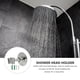 thumbnail image 2 of Stainless Steel Shower Head Bracket Adjustable Wall-mount Shower Head Holder with Screws, 2 of 5