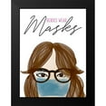 thumbnail image 2 of Quach, Anna 19x24 Black Modern Framed Museum Art Print Titled - Heroes Wear Masks, 2 of 5