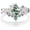 Style 1-Pear, variant on Natural Moss Agate Ring Set for Women, 925 Sterling Silver Black Gold Plated Engagement Wedding Ring, Vintage Leaf Cluster Design