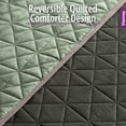 thumbnail image 6 of Vianney - Twin Comforter - 71x93 Inches - Reversible Olive Bedding with Triangular Quilt Pattern - Lightweight and Breathable Year-Round Blanket, 6 of 8