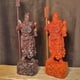 thumbnail image 2 of Ebony wood carved Guan Gong Buddha statue, solid wood carving, standing sword, God of War and Wealth statue, for office, home, living room, store opening., 2 of 3