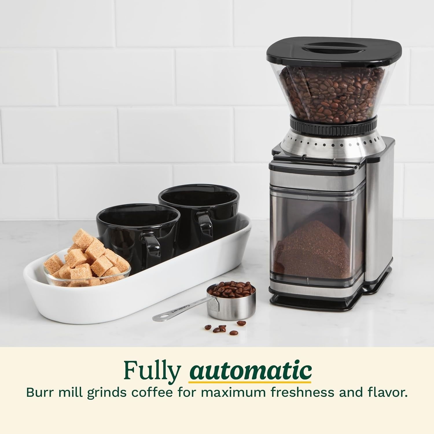 Coffee Grinder, Electric One-Touch Automatic Burr Coffee Grinder with 18-Position Grind Selector, Cup Size Selector for 4 – 18 Cups