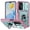 Green+Pink, variant on Poweltek Rotatable Ring Stand Case For Samsung Galaxy A56 5G, Shockproof Slide Lens Protection Heavy-Duty Hard PC TPU Dual‑Layer Rugged Cover, Black