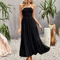 thumbnail image 2 of IROINNID A-Line Dress For Women Sleeveless Square Neck Sexy Vintage Party Dresses Regular Solid Color Dress, 2 of 6