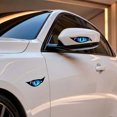thumbnail image 2 of 2Pcs Reflective Eye Car Sticker Eye Vehicle Decal Motorcycle Laptop Decor Sticker(Blue-13x5cm), 2 of 3