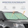 thumbnail image 4 of Xecao Tropical Pineapple for Foldable Car Sun Shades (2-Pack) offer sun protection with an easy-fold design for convenient windshield shading., 4 of 7