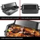 thumbnail image 2 of QPMR Bandeja para Asar con Rejilla, Asadera Rectangular de Granito de 21”, Capacidad para 11 kg, Olla Grande para Hornear Pavo con Tapa Versátil, 2 of 7